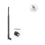 Omni kryptinė WiFi antena DELOCK 2,4 GHz RP‑SMA kištukas 7 dBi su pasukama jungtimi, juoda, 290 mm