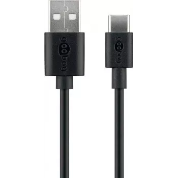 Wentronic 59118 0,5m USB A – USB C laidas, juodas