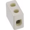 Elektros gnybtas Bachmann 950.000, porcelianinis, baltas, aukštis 12 mm
