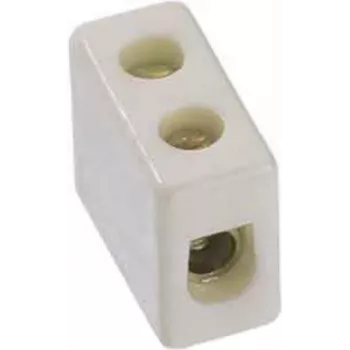 Elektros gnybtas Bachmann 950.000, porcelianinis, baltas, aukštis 12 mm
