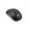 Belaidė optinė pelė NATEC Toucan Office RF – ambidekstrinė, 1600 DPI, 3 mygtukai, ratukas, pilka/juoda
