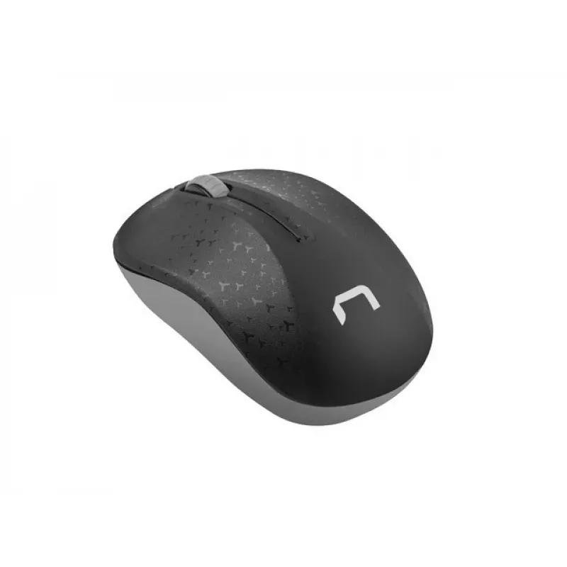 Belaidė optinė pelė NATEC Toucan Office RF – ambidekstrinė, 1600 DPI, 3 mygtukai, ratukas, pilka/juoda