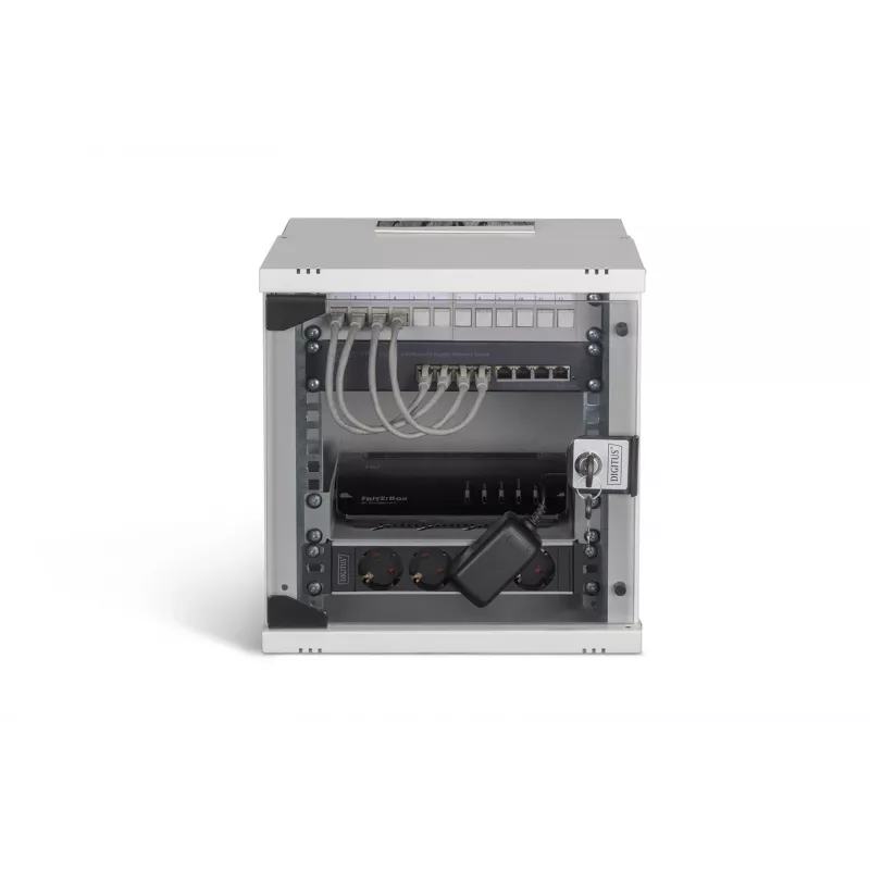 Digitus SOHO Pro tinklo spintos komplektas, 254 mm (10 inch) - 6U, 315 x 300 mm (P x G)