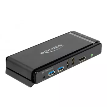 KVM jungiklis DeLOCK DisplayPort 1.4 8K 60Hz USB Audio