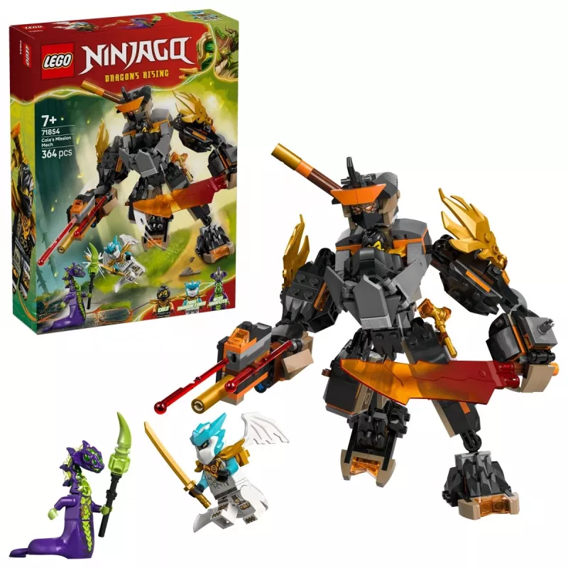LEGO NINJAGO 71854 Kole misijų mechas ir drakonas Zane