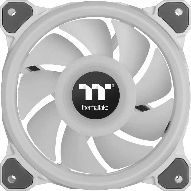 Thermaltake Riing Quad 12 ARGB 120mm korpuso ventiliatoriai 3 vnt. komplektas balti
