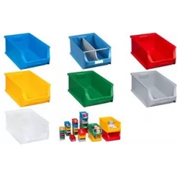 Dėžutė detalėms allit ProfiPlus Box 5 skaidri, plastikinė, sukraunama, 35 kg talpa
