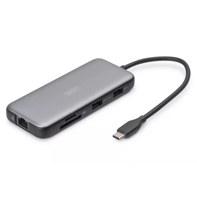 USB-C stotelė Digitus DA-70915 8 prievadų 100W Power Delivery