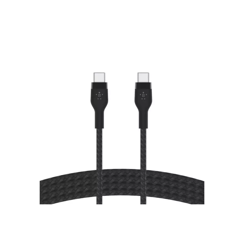 Belkin BoostCharge PRO Flex USB-C / USB-C pynė silikoninė 2 m, juoda
