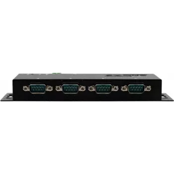 Serijinių įrenginių serveris Exsys EX-6124-2POE – Ethernet į 4× RS-232/422/485 su PoE ir 12V/3A maitinimu