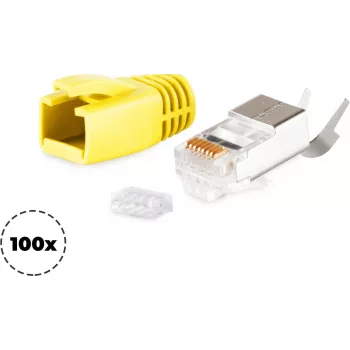 RJ-45 kištukas ShiverPeaks 72067-100Y Geltonas (100 vnt.)