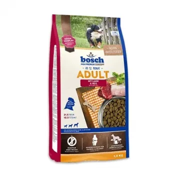 Sausas šunų ėdalas Bosch Adult su ėriena ir ryžiais, 3 kg