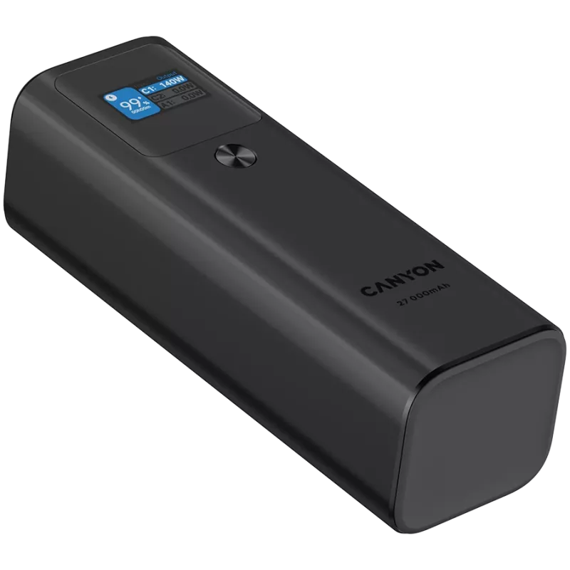 Canyon PB-2010 Powerbankas - Li-Pol - 27 000 mAh - Skaitmeninis Ekranas - 2xUSB-C + 1xUSB-A - 140W