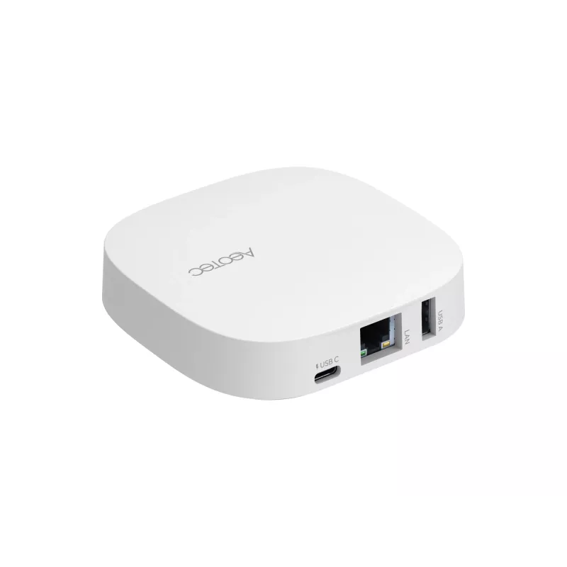 AEOTEC Smart Home Hub 2 – išmanusis namų centras, veikia kaip SmartThings centras, EU, Z-Wave, Zigbee 3.0, WiFi | GP-AEOHUBV4EU | Baltas