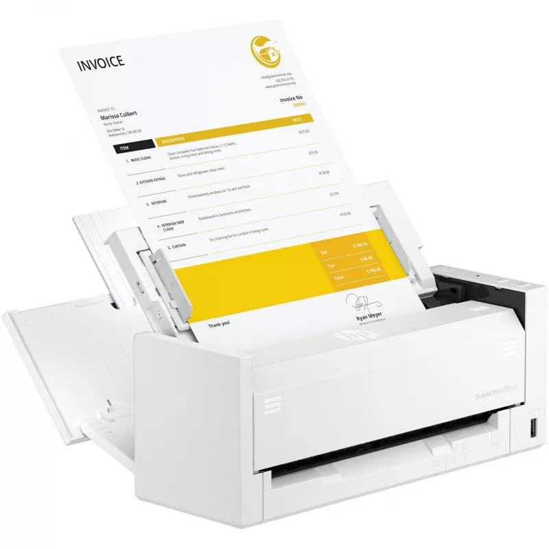 ADF skaitytuvas HP ScanJet Pro 4200 s1 600 x 600 DPI A4 Baltas Mėlynas