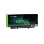 Baterija Green Cell TS38, skirta Toshiba nešiojamiesiems kompiuteriams – Li-Ion 14,8V 2200mAh, 4 elementai, juoda