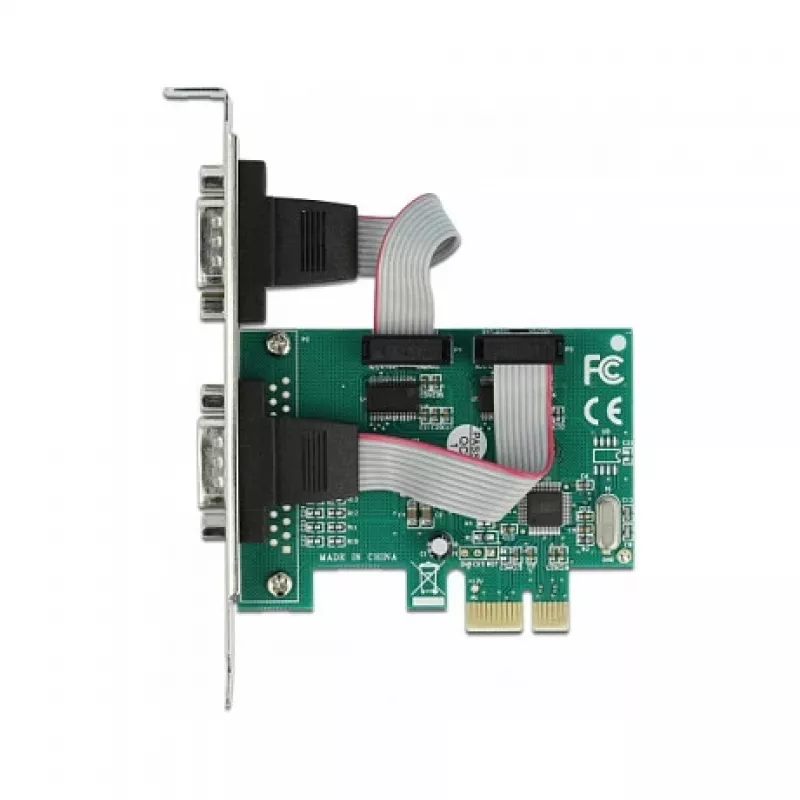 DeLOCK PCI Express x1 kortelė su 2 RS-232 nuosekliaisiais prievadais