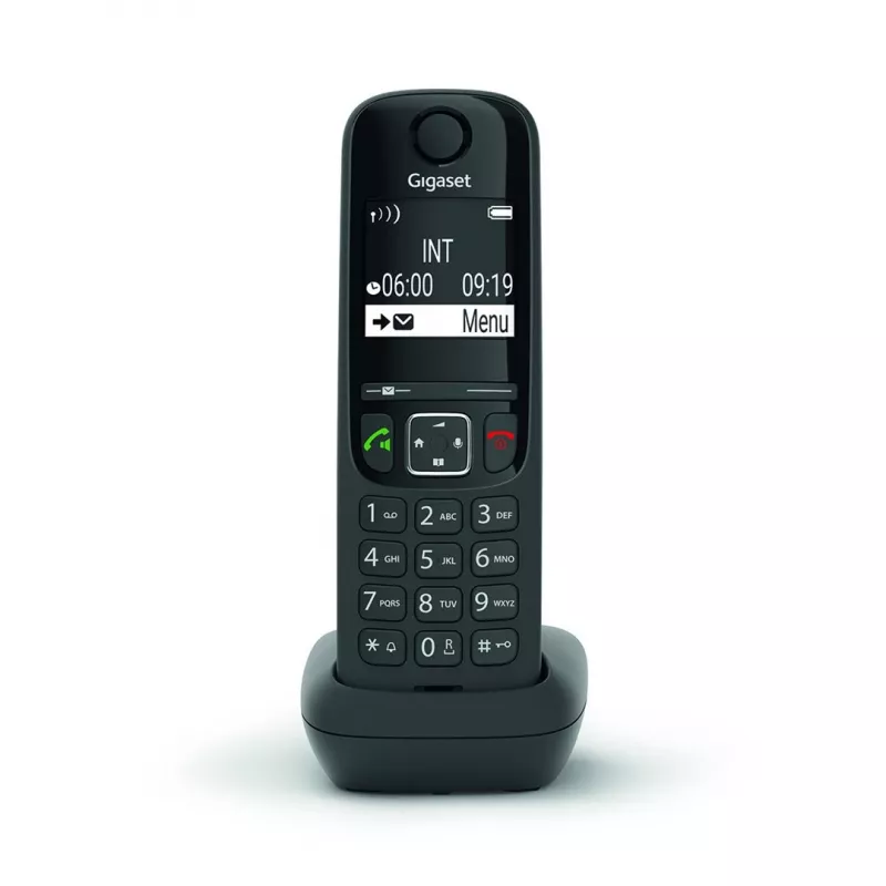 Belaidis ragelis Gigaset AS690HX, analoginis/DECT, juodas