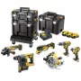 DeWalt DCK685P3T 18V belaidis kombinuotas rinkinys — 3×5,0 Ah baterijos, DCH273 plaktukas, kampinis šlifuoklis, dėklas
