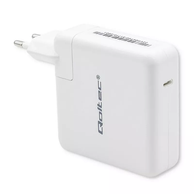QOLTEC 51709, 96W USB-C PD įkroviklis, išėjimo diapazonas 5V–20V