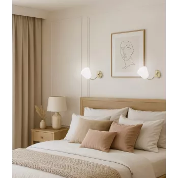 Sieninis šviestuvas Activejet AJE-EMILY 1P GOLD E27 1x40W