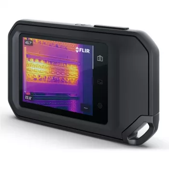 Termovizijos kamera FLIR C8, 320×240 pikselių šiluminis jutiklis, 3,5 colio LCD jutiklinis ekranas, -20–450 °C, IP54, USB-C, 5 MP matomo vaizdo kamera