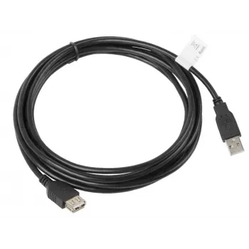 USB ilginimo laidas Lanberg CA-USBE-10CC-0030-BK 3m USB 2.0 Juodas