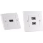 shiverpeaks BASIC-S HDMI sieninis lizdas, 2x HDMI, gryna balta
