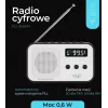 Nešiojamas skaitmeninis radijas Adler AD 1907 – AM/FM, skaitmeninis derintuvas, žadintuvas, USB-C, 600 mAh baterija, LCD, 20 stočių atmintis, teleskopinė antena