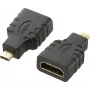 SpeaKa Professional HDMI adapteris [1x HDMI-kištukas D Micro - 1x HDMI-lizdas] juodas, paauksuoti kontaktai, garso grįžtamasis kanalas (SP-7870184)