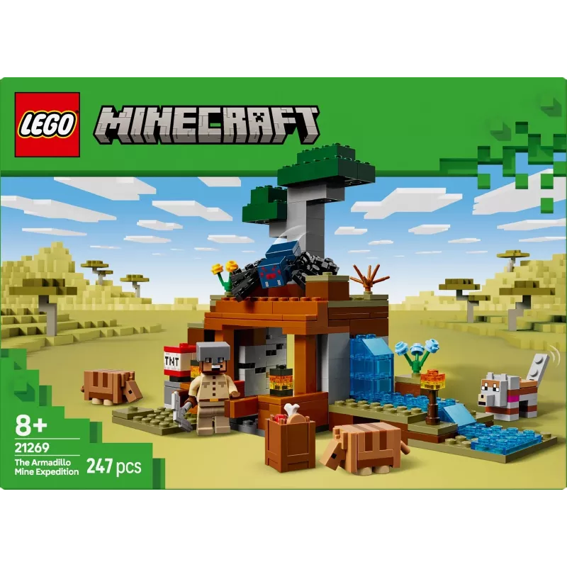 LEGO MINECRAFT 21269 Šarvuotojo šuns kasyklos ekspedicija