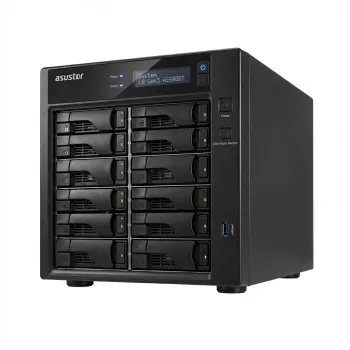 Asustor Lockerstor 8 Gen3 AS6808T 8 lizdų NAS, AMD Ryzen V3C14, 16 GB DDR5 ECC, 2x 10GbE + 2x 5GbE