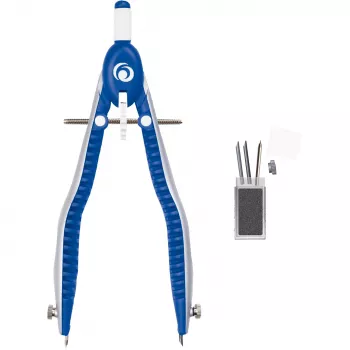 Rašiklis Herlitz my.pen Blue White, maksimalus skersmuo 17 cm, ilgis 163 mm