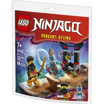 LEGO statybinis žaislas 30700 Arino kova su Drakonu Žmogumi polimaišelis (mini rinkinys)