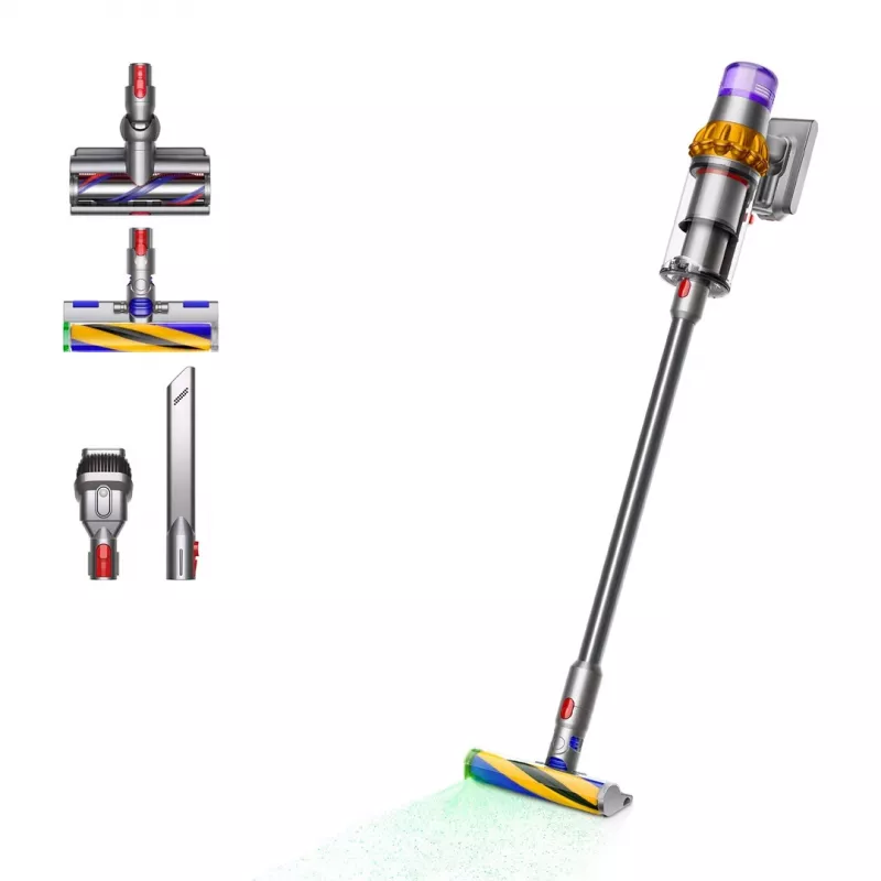Dyson V15 Detect Absolute belaidis rankinis dulkių siurblys Nikelis, Geltona 446986-01