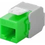 Wentronic Goobay CAT 6a KeyStone RJ45 lizdas, neekranuotas, 500 MHz, žaliai-balta (90687)