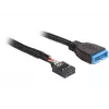 Vidinis USB kabelis DeLOCK 83776 0,45m, vyriška į moterišką jungtį