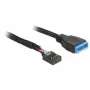 Vidinis USB kabelis DeLOCK 83776 0,45m, vyriška į moterišką jungtį
