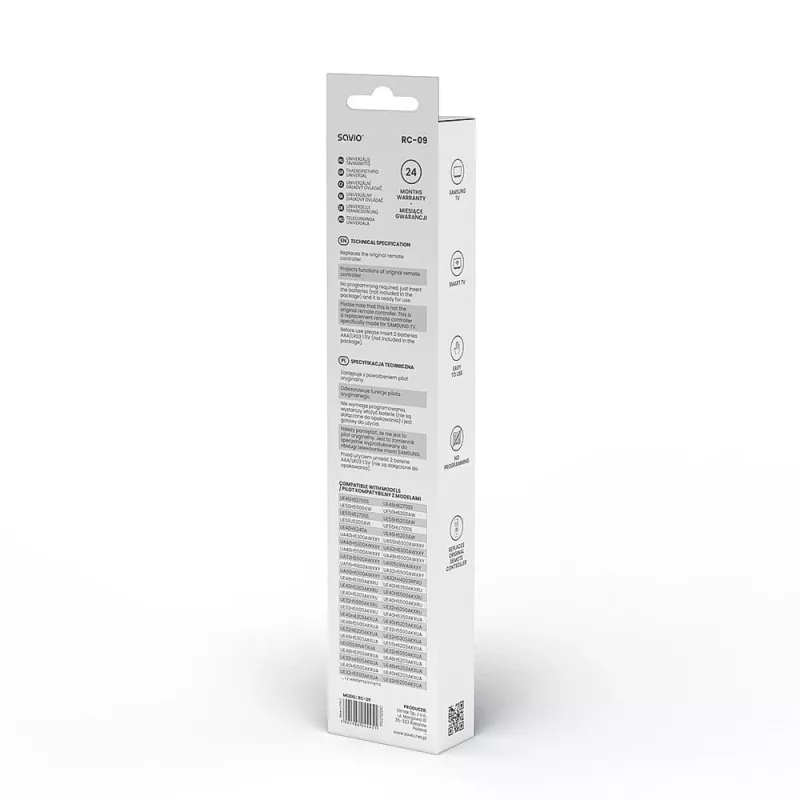 Savio RC-09 infraraudonųjų spindulių nuotolinio valdymo pultas Smart TV