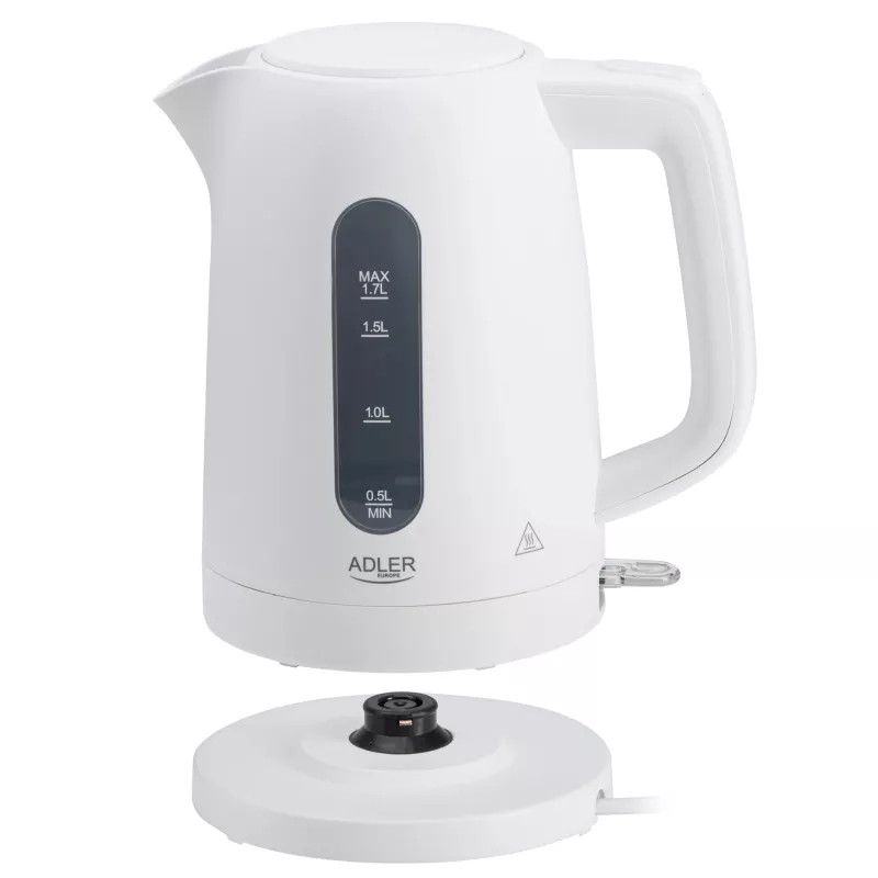 Virdulys Adler AD 1379w — 1,7 l, 2200 W, baltas, polipropilenas