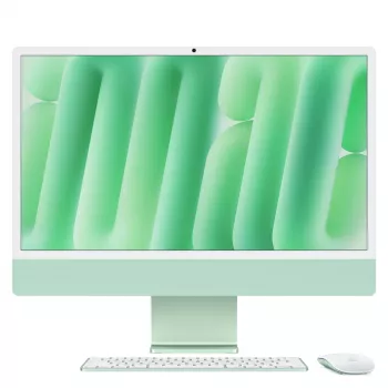 iMac 24 inch Retina 4.5K ekranas M4, Žalia, M4 (10-CPU/10-GPU), 16 GB, 512 GB, standartinis stiklas, Touch ID, vokiška, Gigabit Ethernet, Magic Mouse, MWV03D/A
