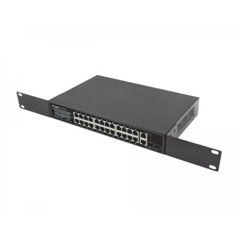 Lanberg Switch 24x 100MB PoE+ / 2x Combo Gigabit 19 colių 360W V2