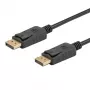 DisplayPort kabelis SAVIO CL-136, DisplayPort kištukas–kištukas, 2 m, DP 1.2, paauksuoti kontaktai, juodas