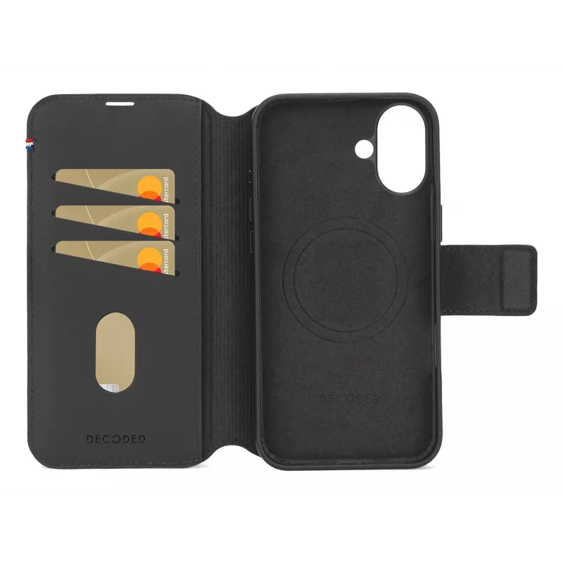 Odinis dėklas iPhone 16, juodas