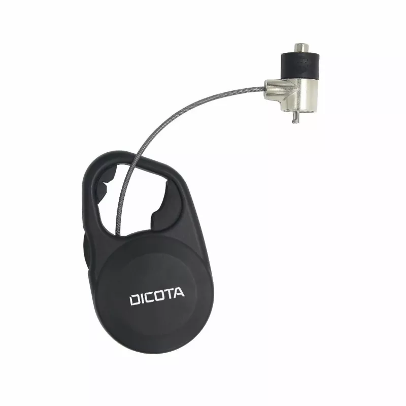 DICOTA Security T-Lock – apsauginis kabelio užraktas – juodas – 1,3 m (D31235)