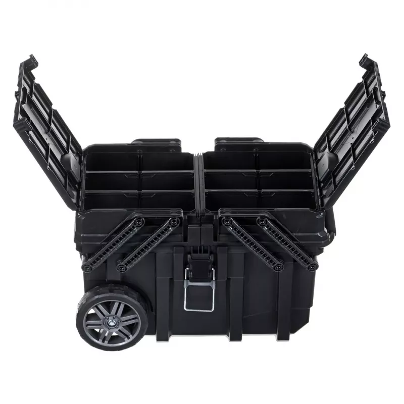 Įrankių dėžė KETER CANTILEVER Job Box (17203037/238270) ant ratukų, juoda