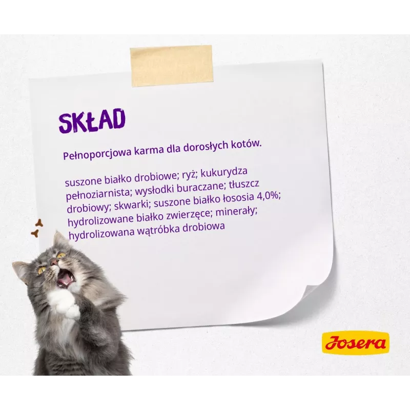 Josera 9310 sausas kačių ėdalas suaugusiems Paukštiena, Lašiša 10 kg