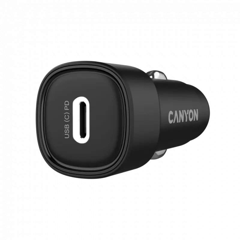 Automobilinis kroviklis CANYON OnDrive 30 PD 30W USB-C juodas