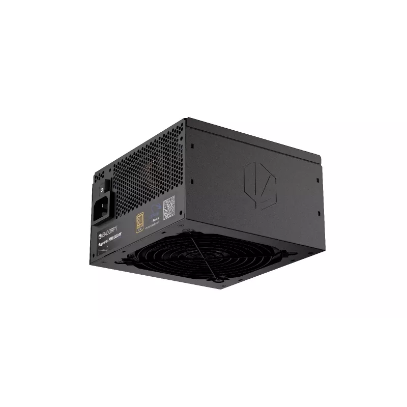 Maitinimo blokas ENDORFY Supremo FM6 850 W, 24 kontaktų ATX, pilnai modulinis, 80 PLUS Gold, 120 mm ventiliatorius, juodas