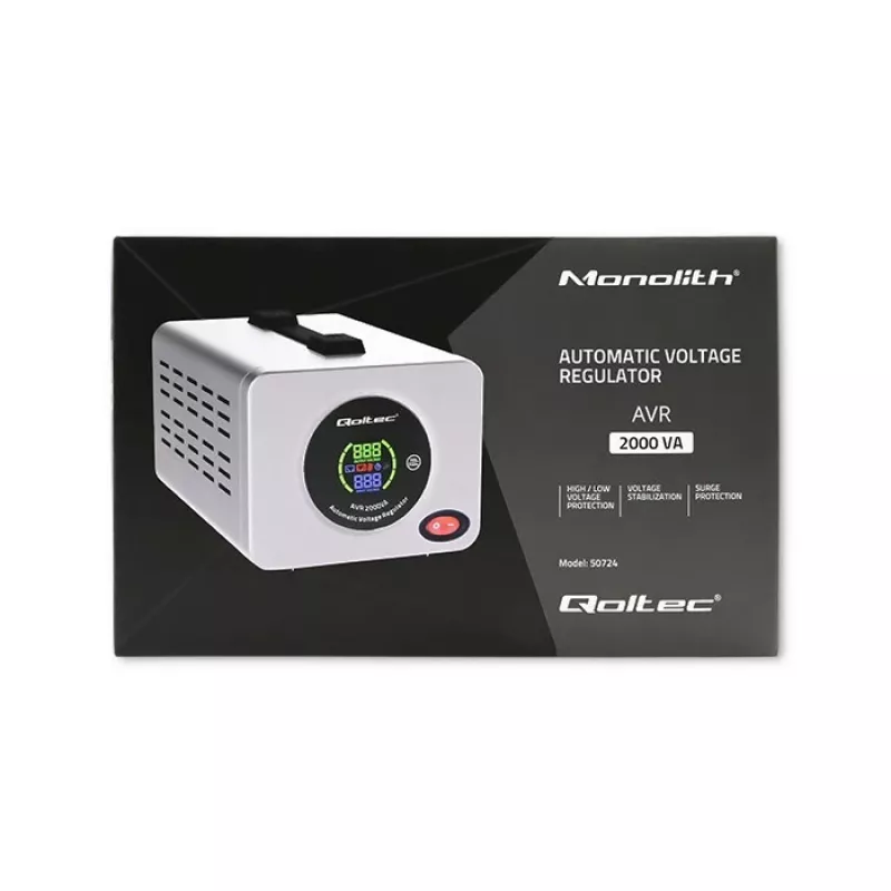 Qoltec 50724 Automatinis įtampos stabilizatorius AVR 2000VA